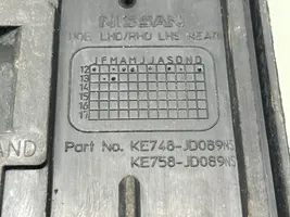 Nissan Qashqai Antros sėdynių eilės kilimėlis KE748JD088