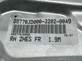 Nissan Qashqai Mécanisme de lève-vitre avec moteur 80770JD000