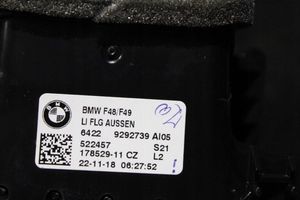 BMW X1 F48 F49 Garniture, panneau de grille d'aération latérale 9292739