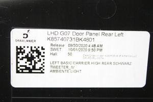 BMW X7 G07 Rear door card panel trim 