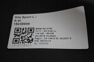 BMW X2 F39 Garnitures, kit cartes de siège intérieur avec porte 