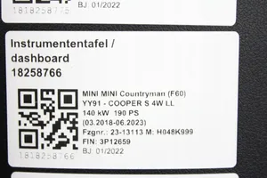 Mini Cooper Countryman F60 Deska rozdzielcza 9628666