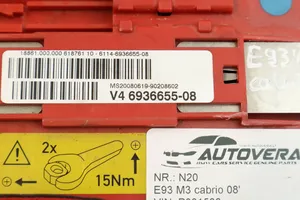 BMW 3 E92 E93 Pliusinis laidas (akumuliatoriaus) 6936655