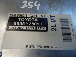 Toyota Hiace (H100) Komputer / Sterownik ECU i komplet kluczy 89551-26091