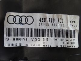 Audi A8 S8 D3 4E Tachymètre 4E0920901