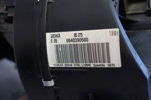 Peugeot 206 Sisälämmityksen ilmastoinnin korin kokoonpano 9640390580