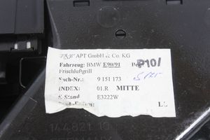 BMW 3 E90 E91 Griglia di ventilazione centrale cruscotto 9151173