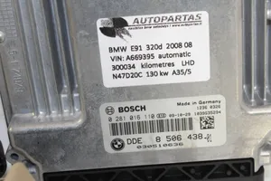 BMW 3 E90 E91 Kit centralina motore ECU e serratura 8506438
