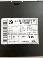 BMW 3 E90 E91 Komputer / Sterownik ECU i komplet kluczy 6943830