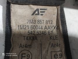 Seat Alhambra (Mk1) Cintura di sicurezza posteriore 7M3857812