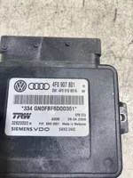 Audi A6 S6 C6 4F Modulo di controllo del freno a mano 4F0907801