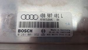 Audi A6 S6 C5 4B Moottorin ohjainlaite/moduuli 4B0907401