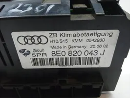 Audi A4 S4 B6 8E 8H Ilmastoinnin ohjainlaite 8E0820043J