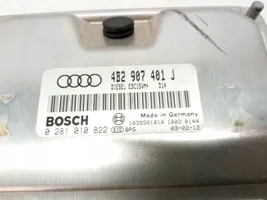 Audi A6 S6 C5 4B Moottorin ohjainlaite/moduuli 0281010822
