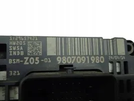 Citroen C4 II Picasso Katvealueen valvonnan ohjainlaite (BSM) 9807091980