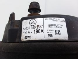 Mercedes-Benz CLK A209 C209 Alternator A0001502550