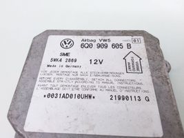 Volkswagen PASSAT B5 Блок управления надувных подушек 6Q0909605B