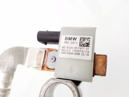 BMW 3 F30 F35 F31 Minus / Klema / Przewód akumulatora 9117877