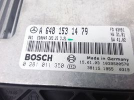 Mercedes-Benz E W211 Kit calculateur ECU et verrouillage A6481531479