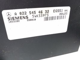 Mercedes-Benz ML W163 Pavarų dėžės valdymo blokas A0225454632