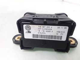 Audi A3 S3 A3 Sportback 8P ESP (elektroniskās stabilitātes programmas) sensors (paātrinājuma sensors) 7H0907655A