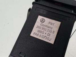 Volkswagen PASSAT B5 Botón interruptor de luz de peligro 3B0953235B