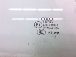 Audi A4 S4 B8 8K Rear door window glass AS2