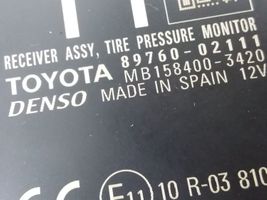 Toyota Auris E180 Module de pression des pneus 8976002111