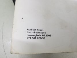 Audi A4 S4 B7 8E 8H Carnet d'entretien d'une voiture 