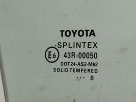 Toyota Avensis T250 Front door window glass four-door AS2
