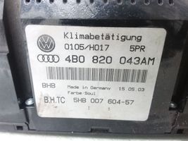 Audi A6 S6 C5 4B Ilmastoinnin ohjainlaite 4B0820043AM