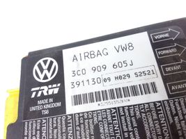 Volkswagen PASSAT B6 Turvatyynyn ohjainlaite/moduuli 3C0909605J