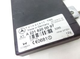 Mercedes-Benz E W211 Auxiliary heating control unit/module A2218200097