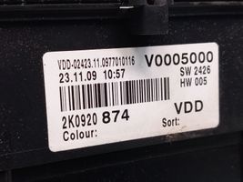 Volkswagen Caddy Tachimetro (quadro strumenti) 2K0920874