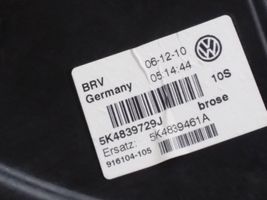 Volkswagen Golf VI Задний електрический механизм для подъема окна без двигателя 5K4839461A