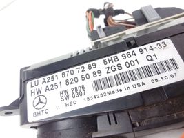 Mercedes-Benz R W251 Ilmastoinnin ohjainlaite A2518707289