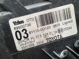 Toyota Yaris Lampa przednia 89900736