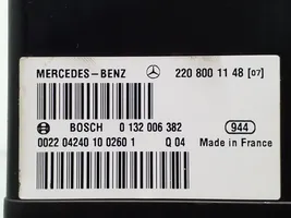 Mercedes-Benz S W220 Pompa a vuoto chiusura centralizzata 2208001148