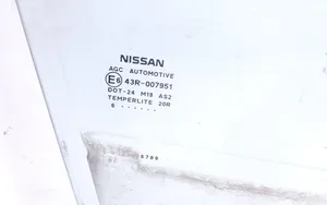 Nissan Juke I F15 Etuoven ikkunalasi, neliovinen malli AS2