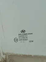 Hyundai i30 Rear door window glass AS2