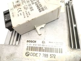 BMW 3 E46 Komputer / Sterownik ECU i komplet kluczy 0281010565