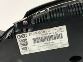 Audi A4 S4 B8 8K Compteur de vitesse tableau de bord 8K0920981D