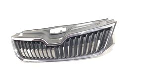 Skoda Rapid (NH) Grille calandre supérieure de pare-chocs avant 5JA853668