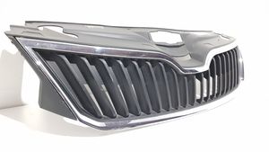 Skoda Rapid (NH) Grille calandre supérieure de pare-chocs avant 5JA853668