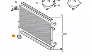 Volkswagen Beetle A5 Panel mocowania chłodnicy 1K0121367F