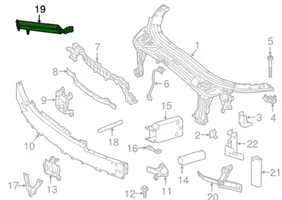 Mercedes-Benz C W205 Radiateur panneau supérieur d'admission d'air A2056202701