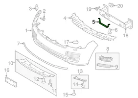 Land Rover Range Rover L405 Soporte del parachoques delantero LR045215