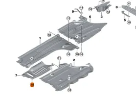 BMW X3 G01 Osłona termiczna komory silnika 51757396704