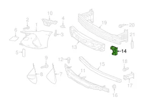 Toyota Prius (XW50) Support de montage de pare-chocs avant 5213547050