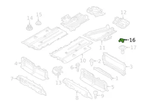 Volvo XC40 Protezione inferiore del serbatoio del carburante 31670356